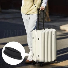 Plastic Luggage Baggage Stud Foot Feet Pad 2.2 x 0.83 Inch for Travel Bags Black
