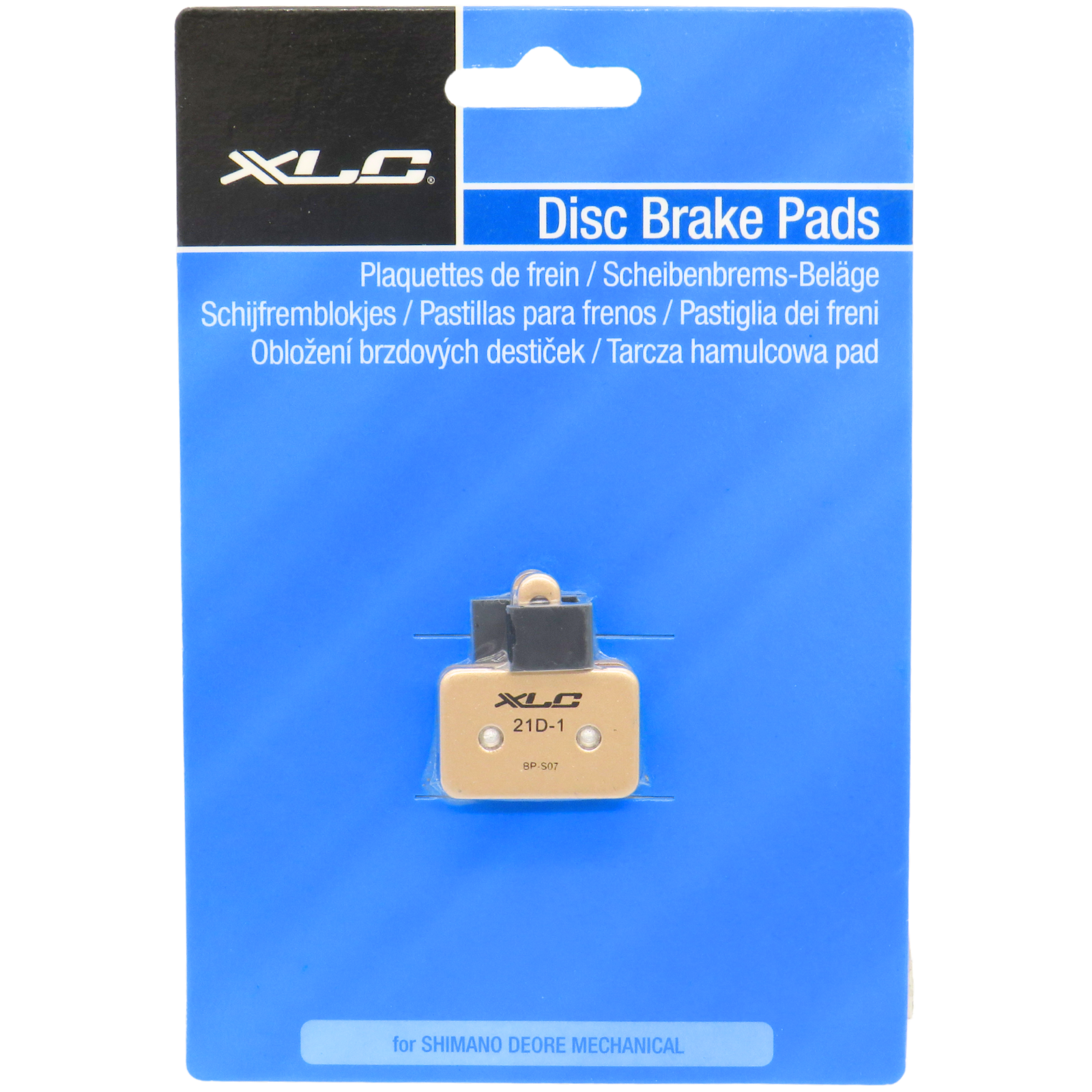 XLC Disc Brake Pads Sintered for Shimano Deore Mechanical Brakes BP-S07 -H