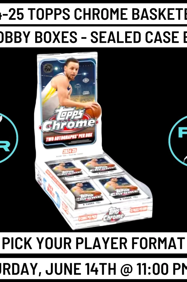2024-25 Topps Chrome Basketball 1 Breaker's Delight Case Break 6/14 @ 11:00