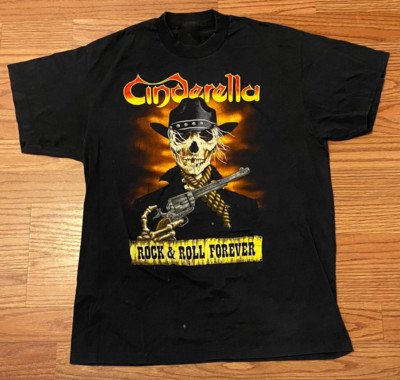 Cinderella band Rock And Roll Forever Unisex T-Shirt Cotton Full Size PP905