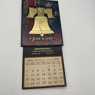 1776-1976 Vintage Independence MO Calendar Savings & Loan Bank advertising  Wall | eBay