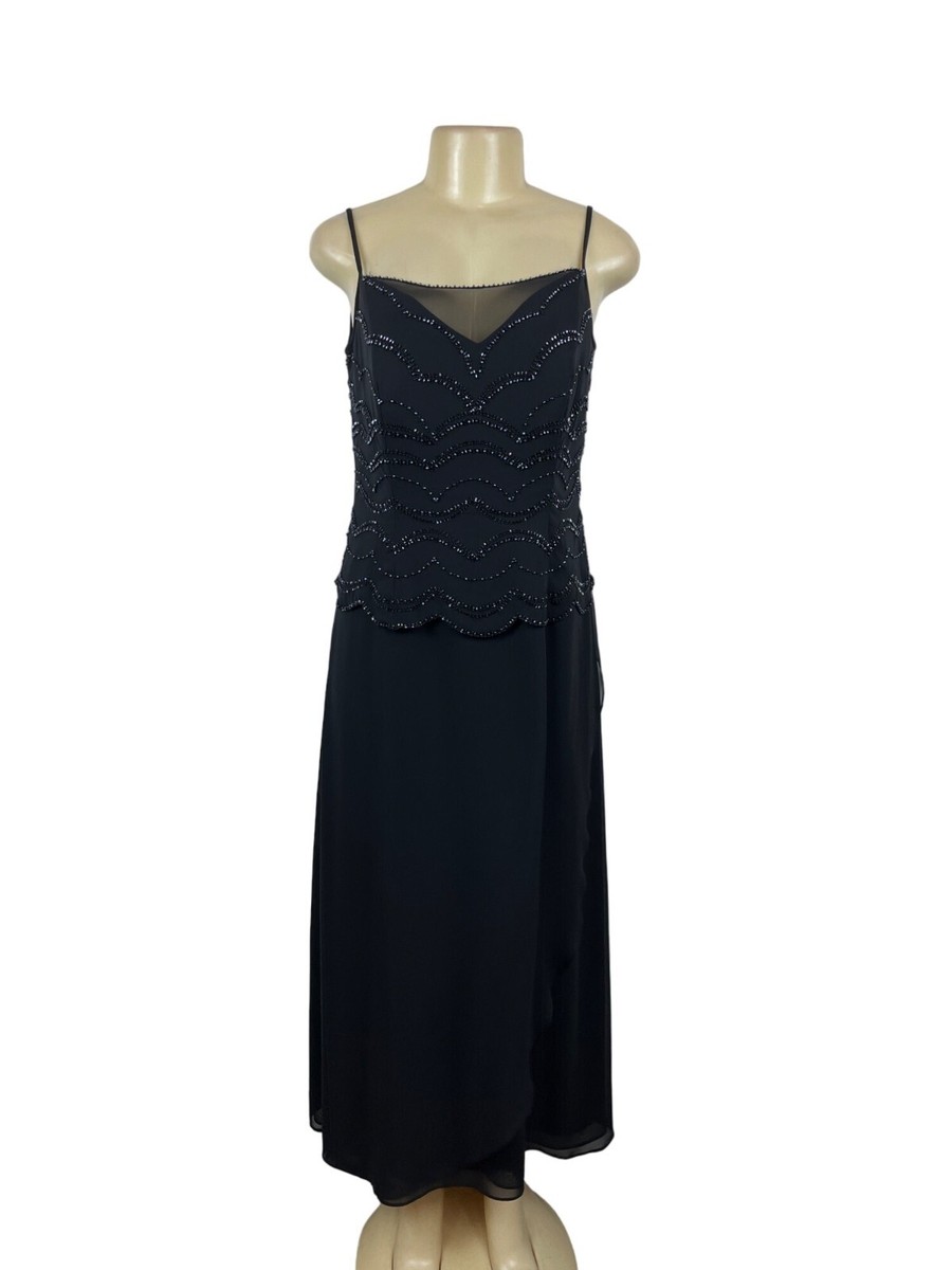 slim fit dress slacks Jasmine Halter Maxi Dress ~ Black Luxe Satin S main image 0