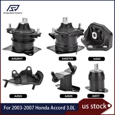 6pc Fits for 2003-2007 Honda Accord 3.0L Engine Motor & Auto Transmission Mounts