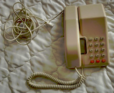 Vintage BT Viscount Landline Phone with Push Buttons Slim Desk phone 1980s