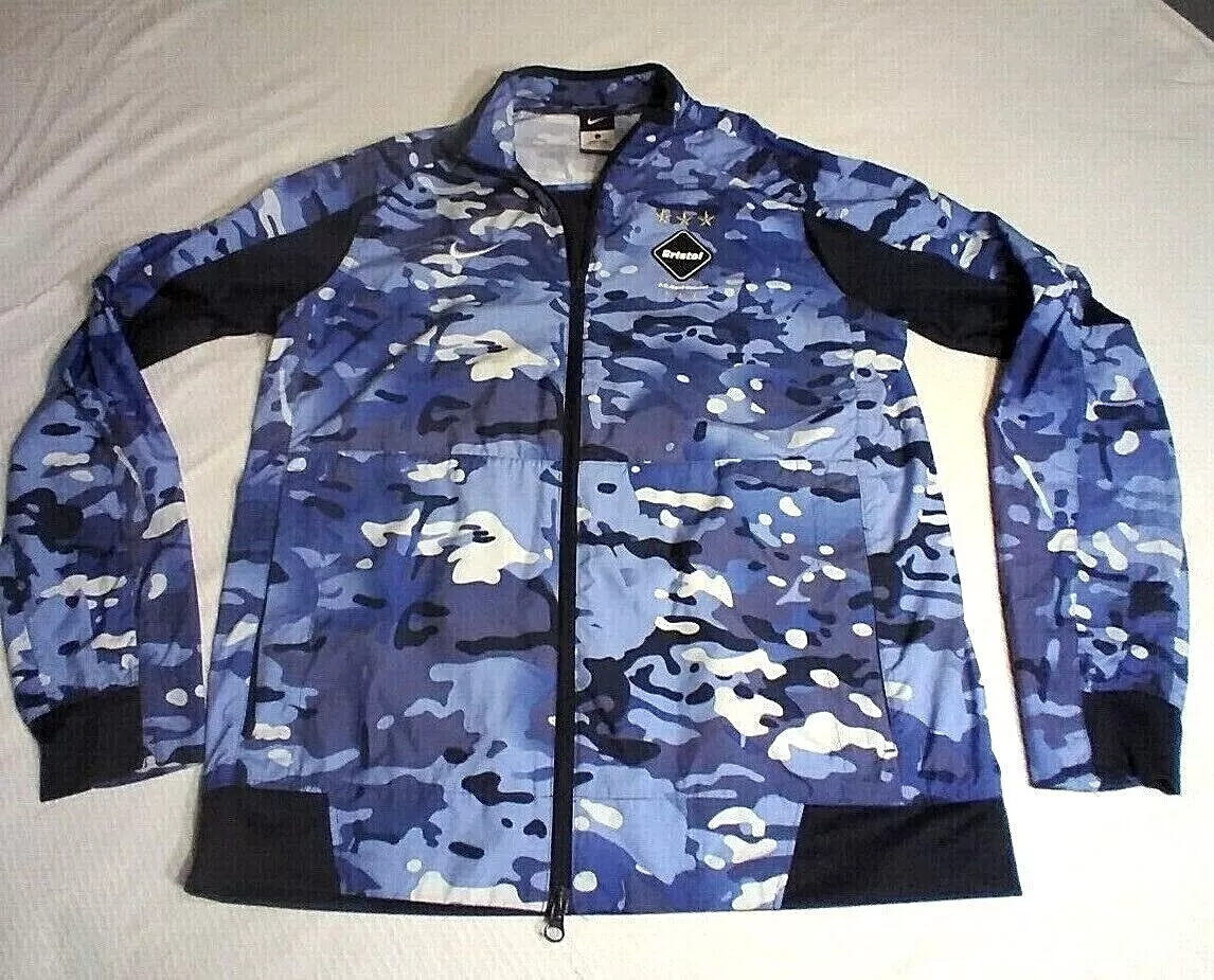 NIKE F.C. Real Bristol Blue Camo Jacket, Size L - F.C.R.B. | eBay