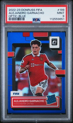 Alejandro Garnacho 2022-23 Panini Donruss - Rated Rookie #199 Optic Blue /99