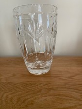 Crystal cut glass Vase - Inverness design by Webb Corbett
