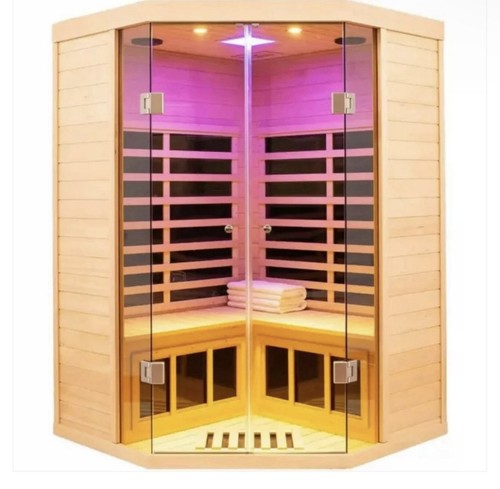 2-3 Person Low EMF FAR Infrared Sauna with Tempered Glass and App Control - Picture 5 of 5
