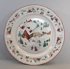 Farberware "White Christmas" Winter Scene Serving Plate / Round Platter #391