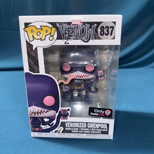 Funko Pop Marvel Venom Venomized Gwenpool Game Stop Exclusive #837 In Protector
