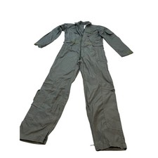 VTG US Military Flight Suit Flyers Coveralls Summer Mens 40L Olive Green