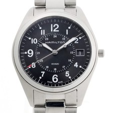 Hamilton Khaki Field Quartz H68551933 H685510 Black Used TOMI-0