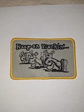 KEEP ON TRUCKIN' Embroidered Iron On Patch r crumb patches