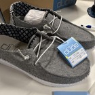 Hey Dude Wendy Youth Chambray Onyx Loafer Lace Up Gray/White US 4 EU 36 — photo 6