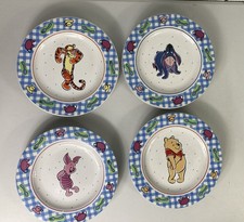 Vtg Disney Winnie The Pooh 8" Plate Lot Sakura 1997 8 Total Eeyore Piglet Tigger