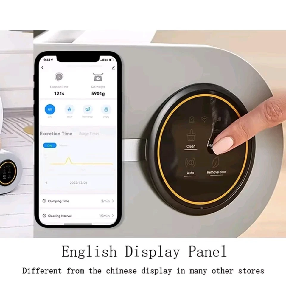 Automatic, Smart, Connected Self-Cleaning Cat Litter Box - Image 4 of 4