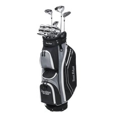 Tour Edge TE-200 Lady Edge Women's Complete Set Silver Black Cart Bag Right Hand