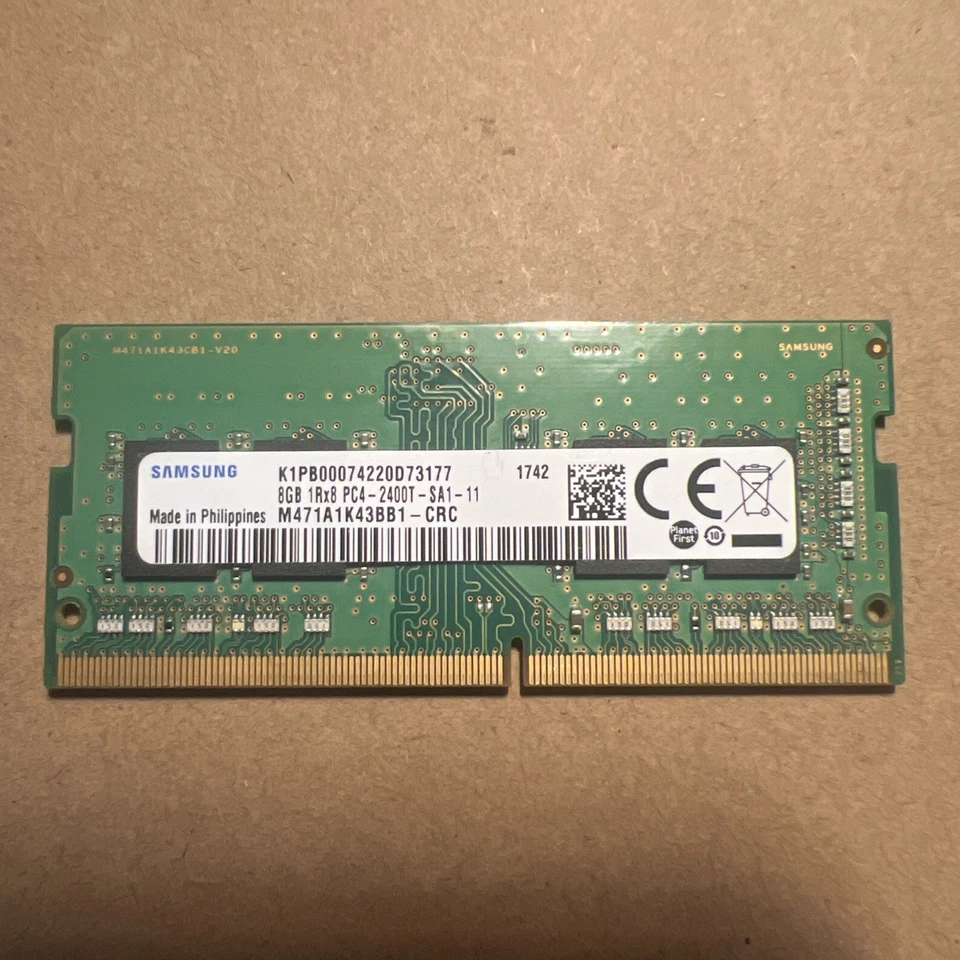 Samsung 8GB M471A1K43BB1-CRC 1Rx8 PC4-2400T-SA1-11 Laptop-RAM - Bild 4 von 4