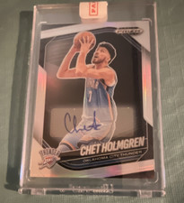 Panini Prizm Black 2024-25 Chet Holmgren #173 Autograph Oklahoma City Thunder
