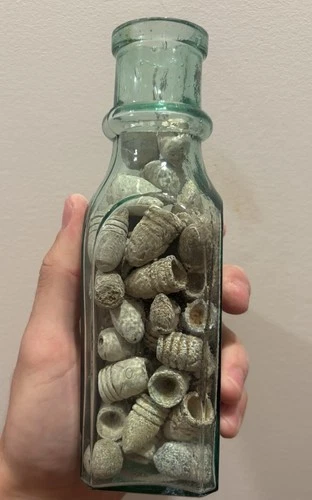 Civil War Pickle Bottle Full Of Bullets All Dug At Shiloh Very Nice