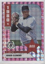 2022 Panini Mosaic 1980's Stars Pink Camo Mosaic Prizm Roger Clemens #289 9bp