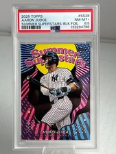 2025 topps aaron judge summer super stars black foil low pop #1 /10