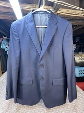 Ermenegildo Zegna Blazer Mens 40R Navy Wool Sport Coat Made USA Saks Fifth Ave
