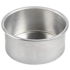 6 X 3 Inch Round Cake Pans Stainless Steel Deep Cake Baking Pan For Layer Cake C