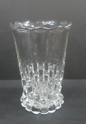 Ethol, Cut Log, Celery Vase, Bryce, Higbee, & Co, c1890's, EAPG, USA, ExCd