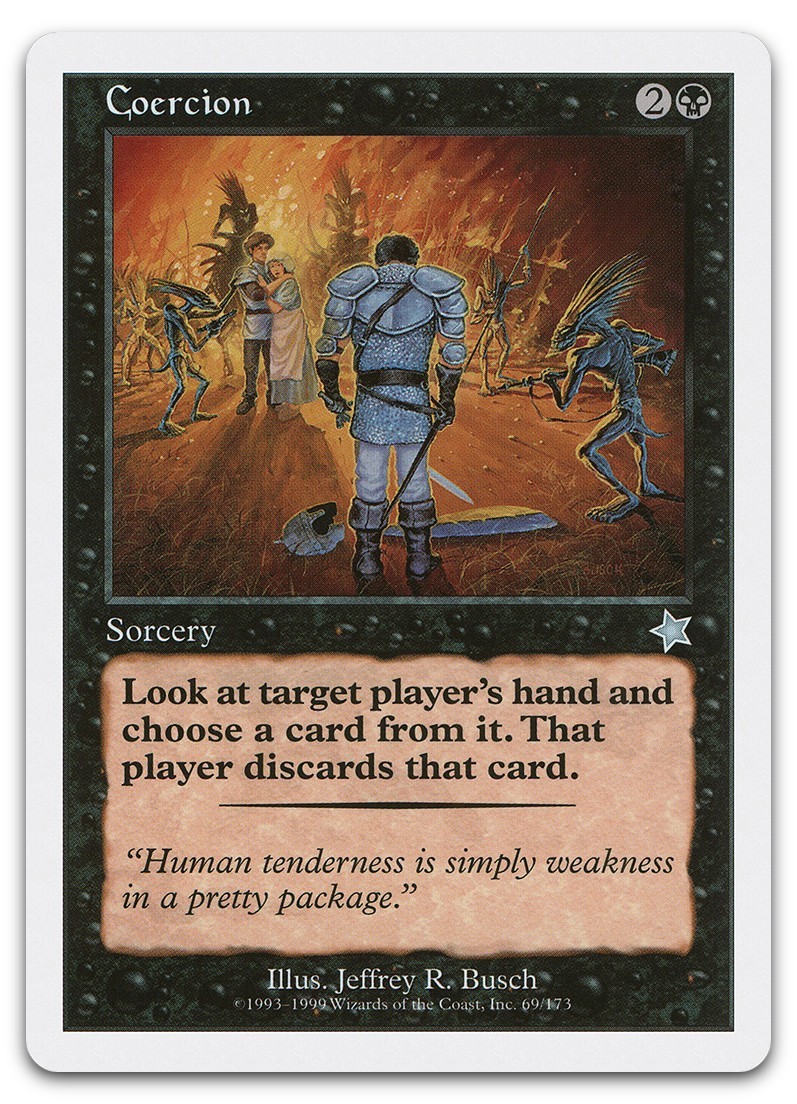 Coercion #69 (NM) Starter 1999 S99 Magic MTG