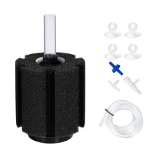 Aquarium Air Powered Sponge Filter, Fish Tank Bio Bubble Filter with Airline ...
