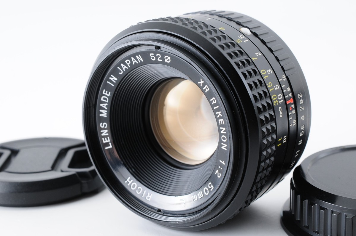 Near MINT] Ricoh XR Rikenon 50mm f2 L Early Tomioka Lens From