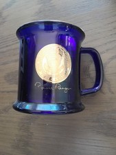 Ronald Reagan Signature President Seal Cobalt Blue Glass Mug