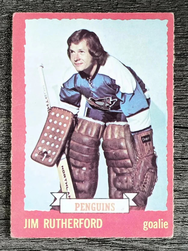 Jim Rutherford #59 Hockey Cards 1973 O-Pee-Chee trading card — raw and PSA graded price guide