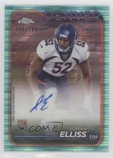 2024 Topps Chrome Rookie Aqua Sonar Refractor 164/199 Jonah Elliss Auto 0rd2