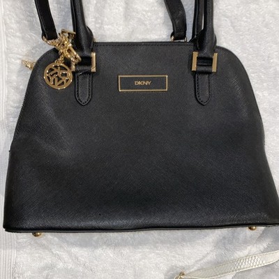 DKNY Donna Karan New York Women's Top Handle Shoulder Crossbody Black Bag New