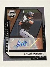 2021 Panini Elite Extra Edition #138 Caleb Roberts Signatures Auto AU