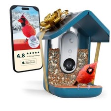 Birdbuddy PRO Solar Smart Bird Feeder with Smart Bird Feeder PRO Solar - Blue
