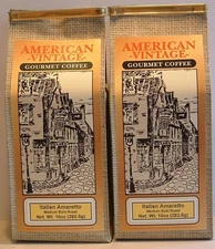 Italian Amaretto 2/10oz ground Dessert Coffee Fresh Roasted Medium Bold