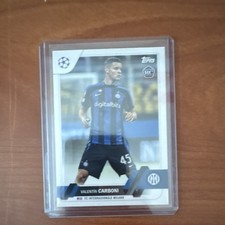 Topps 2022-23 UEFA Club Rookie Valentin Carboni #6 Inter Milan Soccer Card. rookie card picture