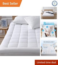 Cooling Queen Mattress Pad with Down Alternative Fill - Luxurious Comfort