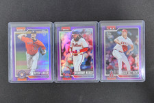2025 Topps Heritage Bryan Abreu Brandon Marsh Detmers Purple Refractor /250 LOT3