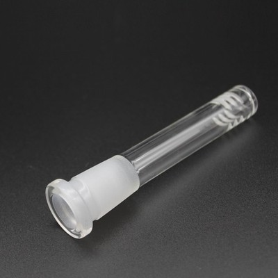 Clear Pyrex Borosilicate Lab Glass 18mm / 14mm Low Profile Downstem (2.5-7'')