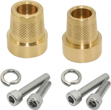 2Sets 586 Tall Brass Post Adapter with Screws and Gaskets, M6 Thread