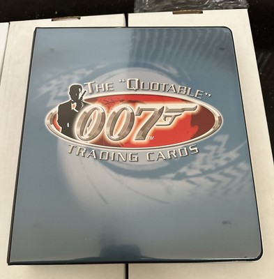 The Quotable James Bond  Trading Card Binder Plus Base Sets