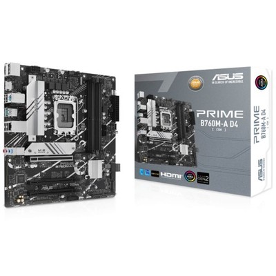 Asus PRIME B760M-A D4-CSM Motherboard Intel B760 LGA 1700 DDR4 90MB1D00-M1EAYC