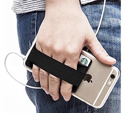 Mobile Cell Phone Credit Card Holder Pocket Wallet Pouch with Hand Strap