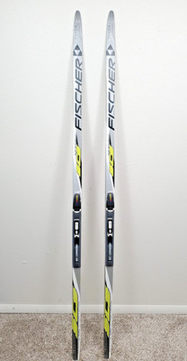 177cm (Medium) FISCHER SCS Racing Nordic Skate Skis w/ SNS PILOT