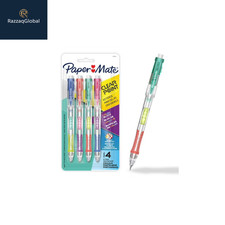 Paper Mate Clearpoint Mechanical Pencil, Color Block Edition, HB 2 Lead, 4 CT