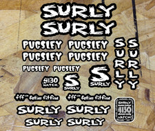 Surly Pugsley Mountain Bike USA Made Replacement Decals Stickers Heavy Duty